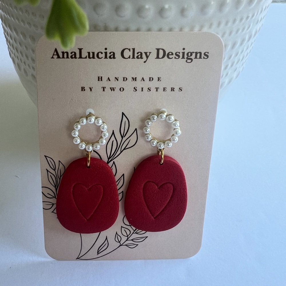 Red Heart Earrings
